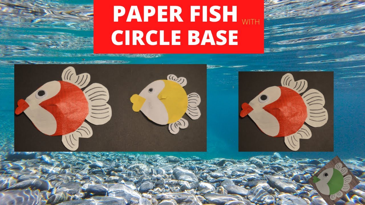 Paper Fish Making With Circle Base| DIY 3Mins Craft - YouTube