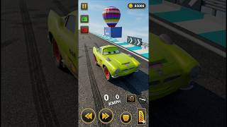 ⚡ Lightning McQueen Green Car Stunt! 🏎️ #shorts #gaming