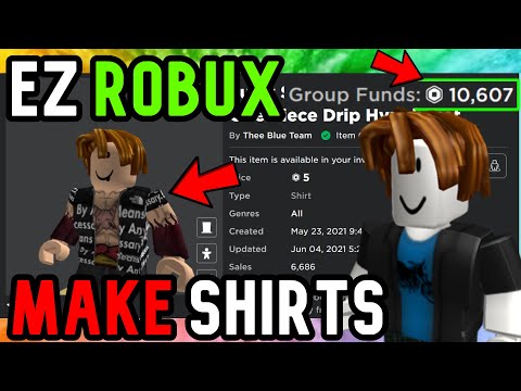 How to Make a Shirt in Roblox (How to Get Robux) - YouTube