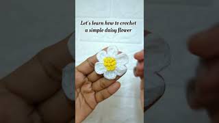 Let's learn how to crochet a simple daisy flower