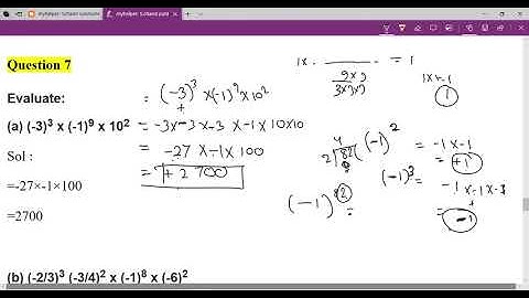 Q7 Ex- 4A Class 7 Schand chapter 4 Powers and Exponents
