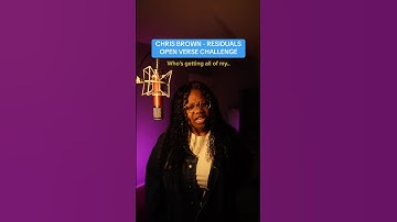 Chris Brown - Residuals (OPEN VERSE CHALLENGE) #chrisbrown #openversechallenge #openverse