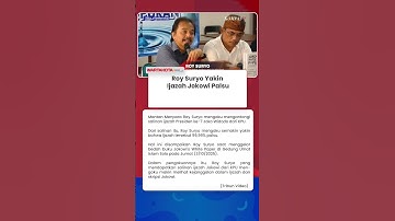 Roy Suryo Dapat Salinan Ijazah Jokowi dari KPU, Kubunya Makin Yakin Data Ayah Gibran 99,99% Palsu