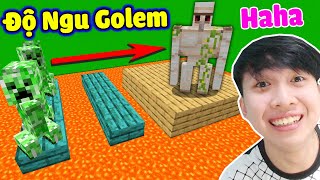 Vinh Thử Độ Ngu Của Golem Tập 2 : TẤT CẢ ĐỘ THÔNG MINH CỦA ĐỘNG VẬT TRONG MINECRAFT* Giỏi Thật Sự 😛