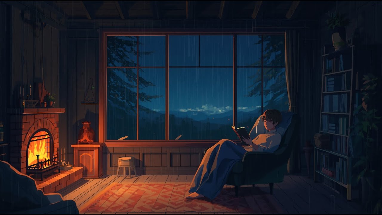 Rest · Rain & Fireplace Sleep Lo-Fi (2 Hours)