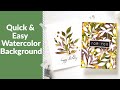 Quick Vibrant Watercolor Card Idea | Altenew Take 2 with Therese