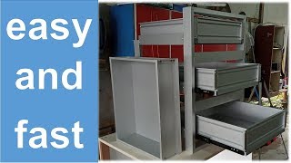 HOW TO MAKE ALUMINIUM DRAWER | easy and fast