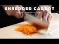 Vegetable cutting skills - How to make Shredded Carrot By a Japanese Chef