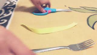 How to make a small bow with a fork