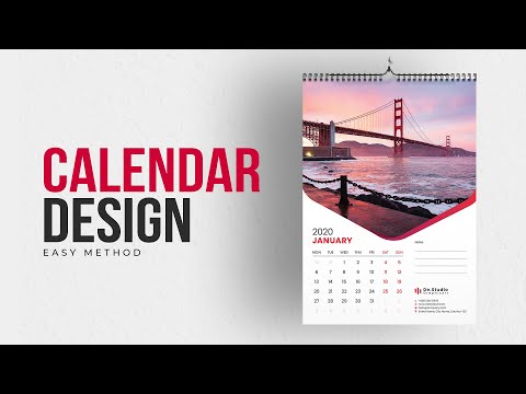 Calendar Design 2020 | How to Make Calendar In Illustrator Tutorial | Create Wall Calendar | #MH