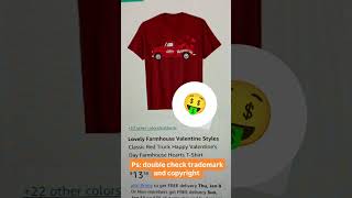 merch on demand niche idea alert for truck valentine  #merchbyamazon #merchondemand #printondemand