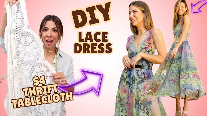 I Flipped a $4 Tablecloth into a Sexy LACE DRESS! | DIY w/ Orly Shani - DayDayNews