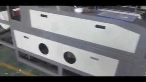 1610 automatic feeding laser machine working video