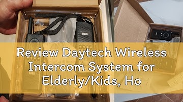 Review Daytech Wireless Intercom System for Elderly/Kids, Home Intercom System 1.5 Miles 16 Channel