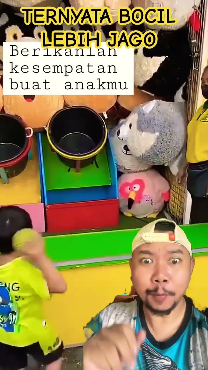 BOCIL JAGO MASUKIN BOLA!!!?? #mainan #bermain #lucu #shorts