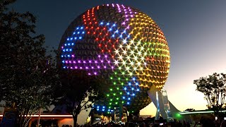 EPCOT 40th Anniversary Beacons of Magic Light Show in 4K | Walt Disney World October 1st 2022