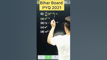 𝐝/𝐝𝐱 [(𝐥𝐢𝐦(𝐱→𝟎)⁡𝐜𝐨𝐬𝟑𝐱 ] Bihar Board PYQ 2021 || Differentiation Chapter 5 #maths #biharboardexam2026
