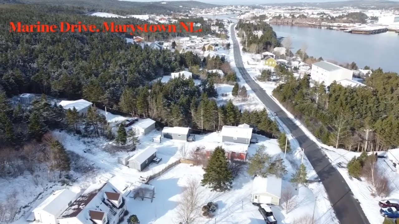 Marystown. Marine Drive . Winter  2022.