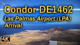 Condor DE1462 Arrival Las Palmas Airport (LPA) / Aviation / 4K