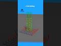Pad footing| 3D animation #construction #rebar #shorts