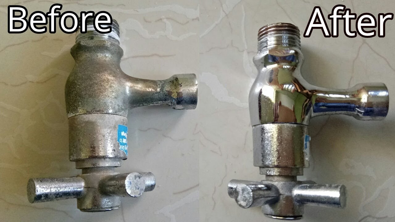 How to clean a Bathroom Tap बाथरूम के नल की सफाई कैसे करे YouTube