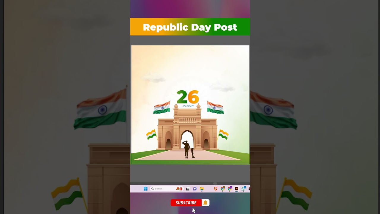 Republic Day Social Media Post Design 