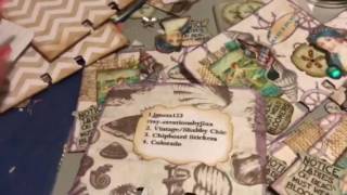 Altered Memorydex Rolodex Card Scrapdaworld Swap