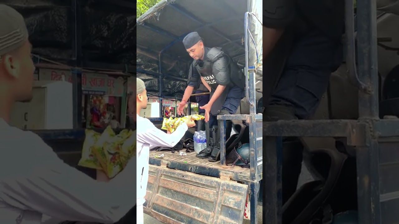 Gen Z helping police during Genz movement in Nepal 