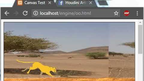 javascript canvas parallax background test