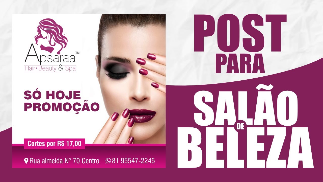 POST SIMPLES PARA SALÃO DE BELEZA // ACESSO DESIGNER 