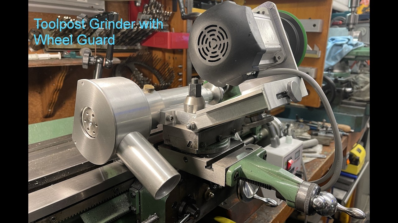 Заточной станок Myford S7B в комплекте с защитным кожухом шлифовального круга.