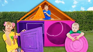 Diana Roma and Oliver Built a Circle, Triangle, Square Secret Room by Diana and Roma EN Collection 35,350 views 2 days ago 25 minutes