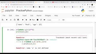 Lambda function & Recursion in Python