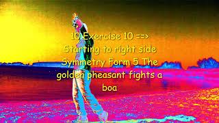 10 Exercise 10 == Starting to right side Form 05 The golden pheasant fights a boa