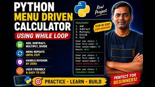 17. Python Calculator Project for Beginners | While Loop & Conditions
