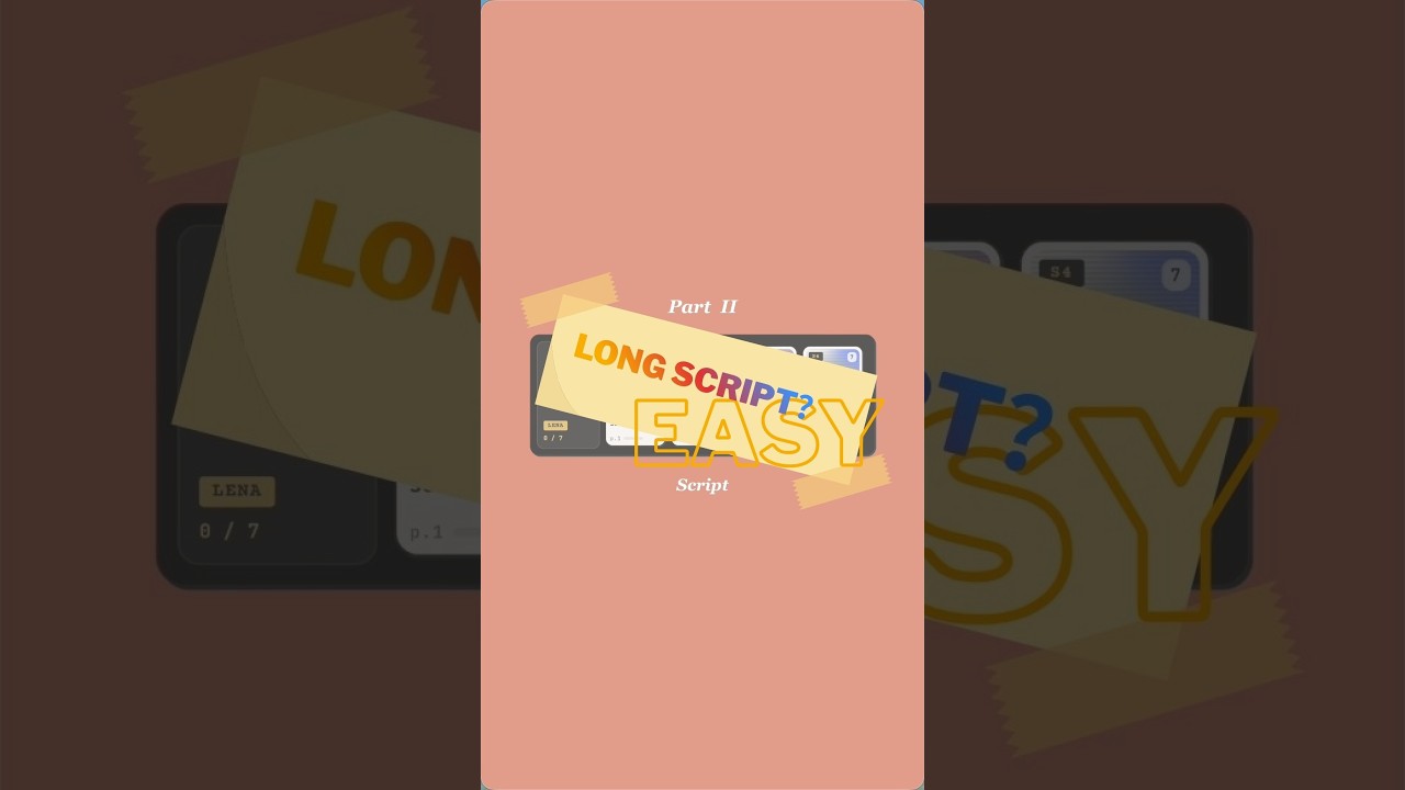Long Script? Easy. Offbookly Tutorial - PART 2: Script - YouTube