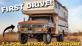 A Year in the Making: Final Touches & First Drive in the 7.3 Powerstroke 4WD Mitchell Motorhome