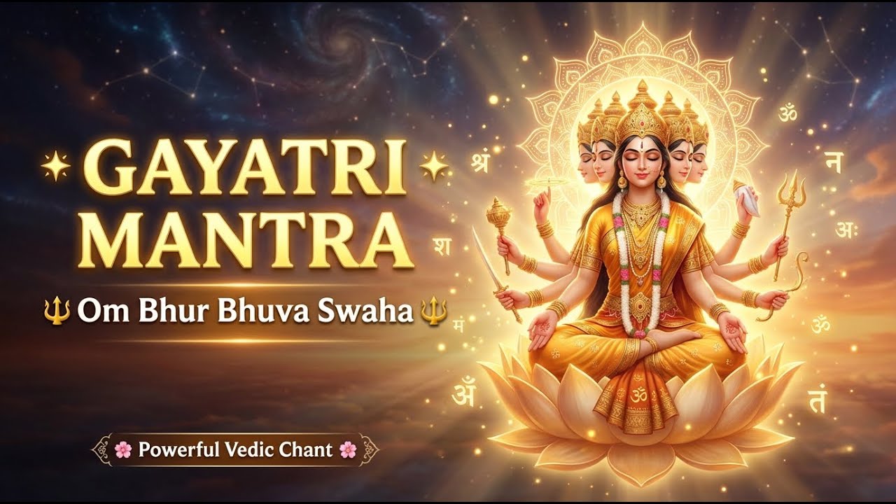 Gayatri Mantra | Om Bhur Bhuva Swaha | Powerful Morning Mantra for ...