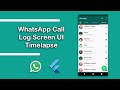 WhatsApp Call Log Screen UI Speed Code  | Flutter Speed Code [Part 3] | Flutter WhatsApp Speed Code