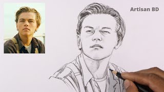Drawing of Sketches Titanic jack | realistic face pencil sketch easy