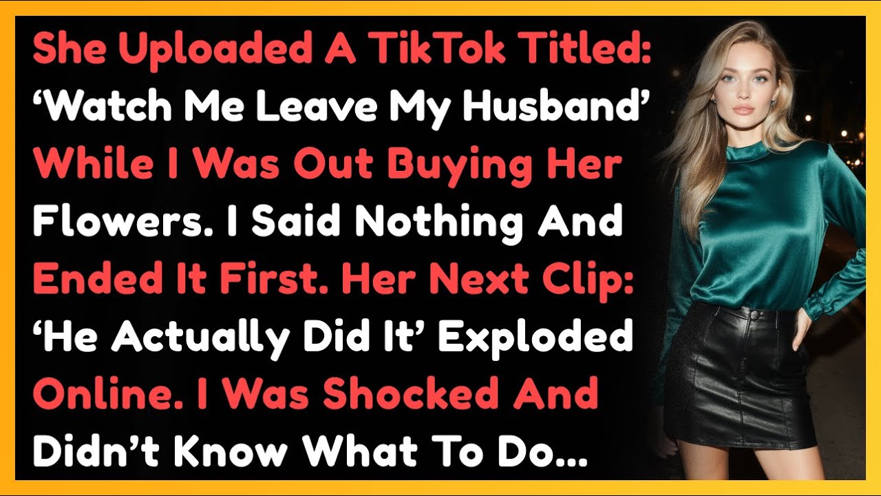 She Uploaded A TikTok Titled: ‘Watch Me Leave My Husband’ While I Was Out Buying…