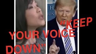 ’Keep your voice down’: Trump berates female reporter when questioned over Covid-19 response