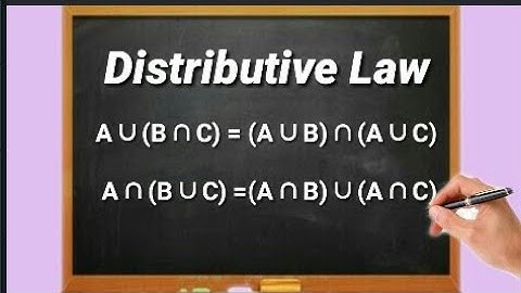 Distributive Property of Union and Intersection Operations of Sets/ Quick Solutions
