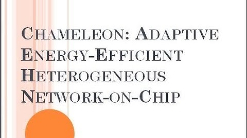 Chameleon: Adaptive Energy-Efficient Heterogeneous Network-on-Chip