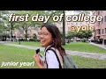 first day of college 2023 | yale university junior year