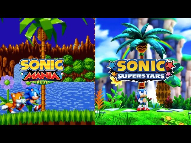 SONIC ORIGINS VS SONIC MANIA Comparison - Sonic The Hedgehog ACT 1