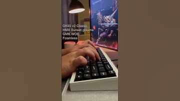 QK65 v2 HMX sunset gleams foamless sound test