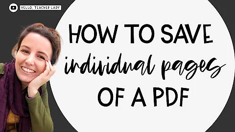 How to Save Individual Pages of a PDF ✂️ | TUTORIAL