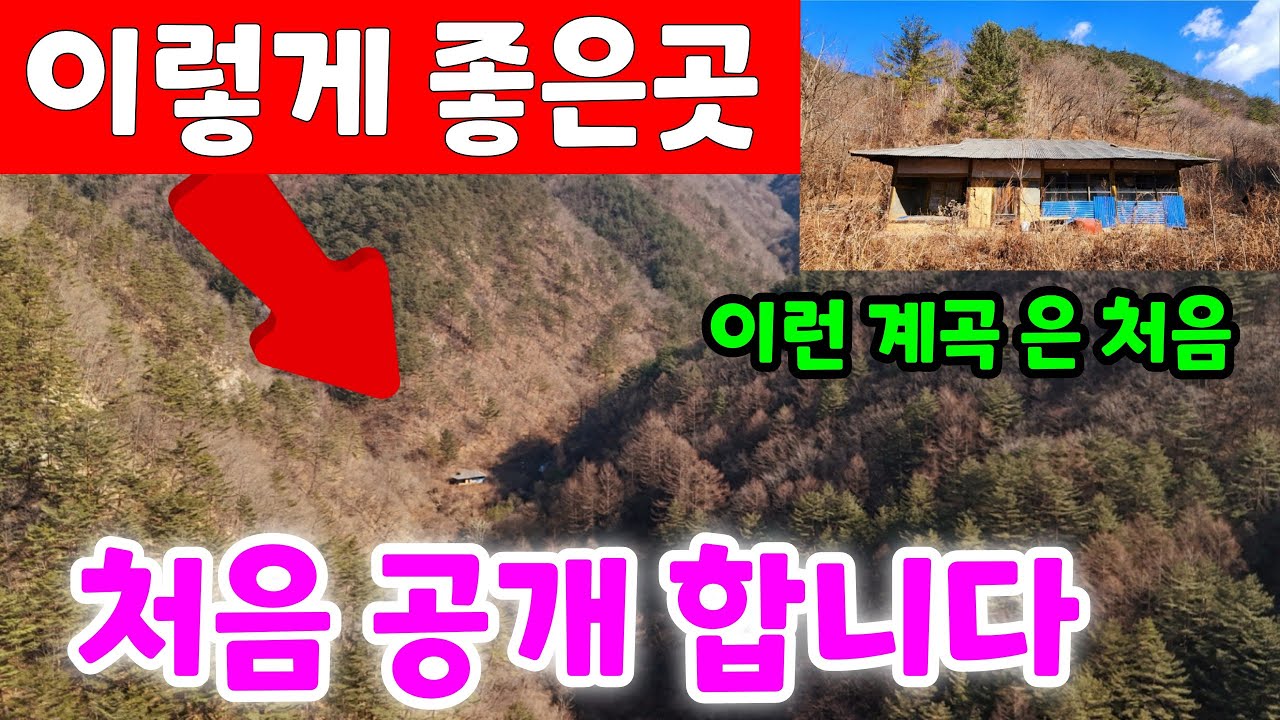 살다살다 이렇게 좋은곳 처음 봅니다 ☆깊은산속 에 숨어있는 멋진 계곡 과 나홀로 빈집