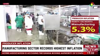 Producer Inflation Manufacturing Sector Records Highest Inflation